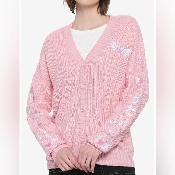 Kawaii Wings Embroidered Cardigan Size XL - Picture 1 of 6